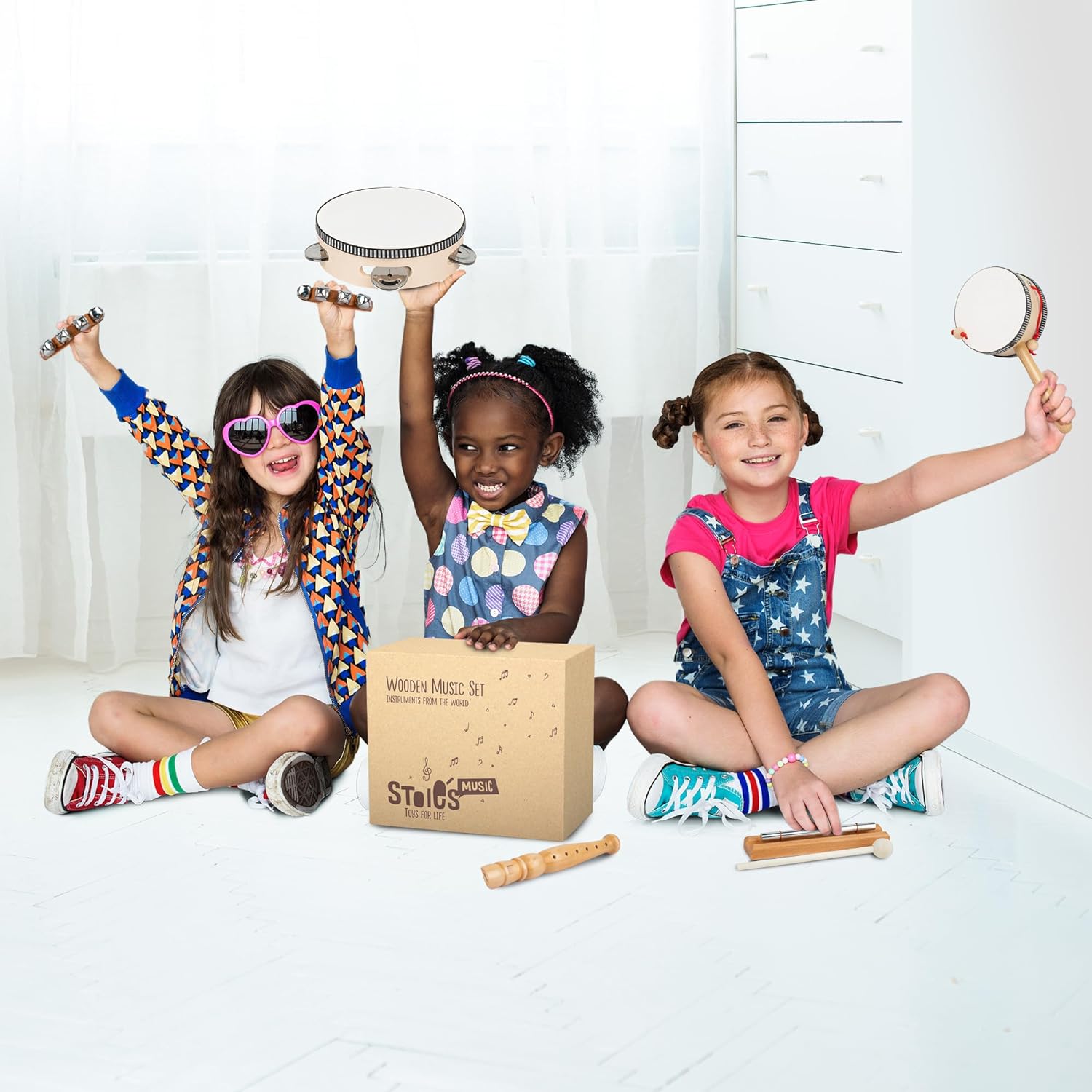 STOIE'S Wooden Toddler Musical Instruments for Kids Ages 5-9 Montessori Baby Musical Instruments for Toddlers 3-5 Kids Musical Instruments Toys Music - Image 6