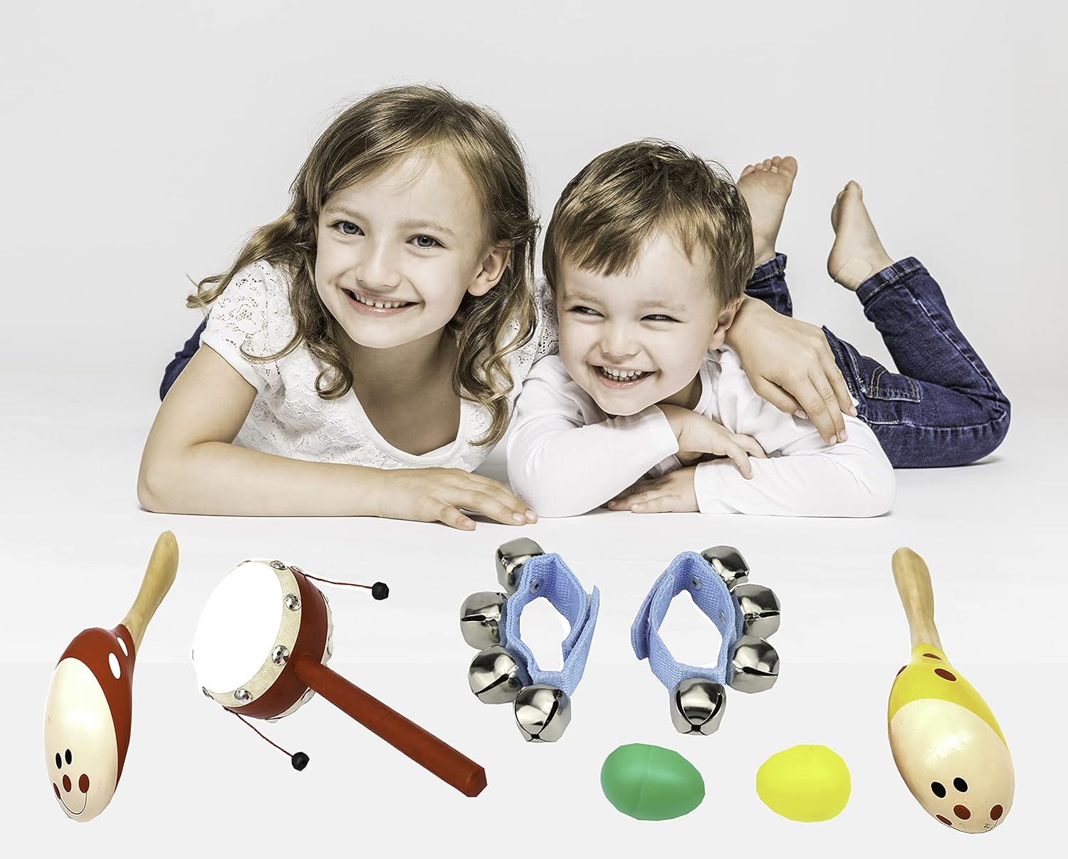 Toddler Musical Instruments, 9PCS Wooden Percussion Musical Instruments Toy Set for Kids Toddlers Preschool Educational Music Toys for Boys and Girls - Image 6